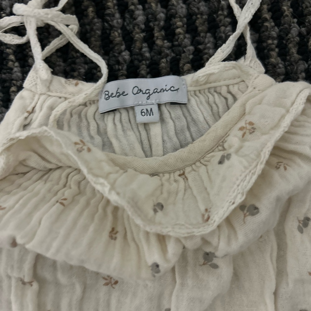 Bebe Organic Floral Romper - Picture 3 of 3